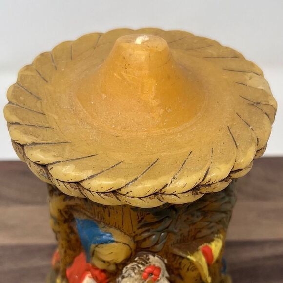 Vintage Hand Painted Carved Candle German 1978 Alpine Originals Girl Boy Dog - Picture 4 of 11